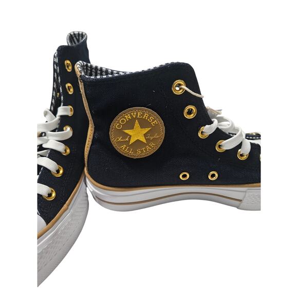 Converse A08860C Chuck Taylor All Star Lift Navy Gold Women Sneaker Size 7 - Picture 3 of 10